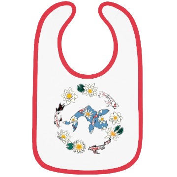 Discover Koi Carp Japan Fish Colorful Pond Hobby Bibs