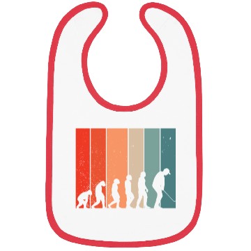 Discover Human Evolution Golf Vintage Golf Player Golfing Bibs