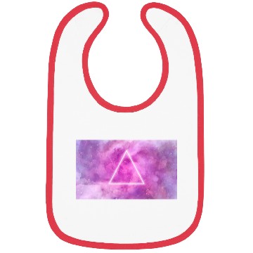 Discover triangle, space, universe, galaxy Bibs