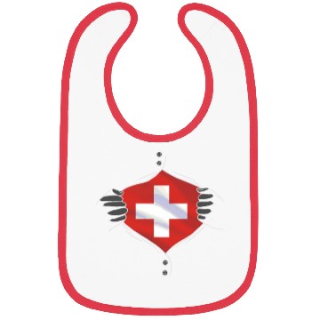 Discover Switzerland flag proud Bibs