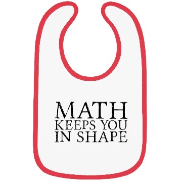 Discover Math Keeps You In Shape 3 Bibs