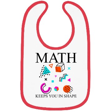 Discover Math Keeps You In Shape Bibs