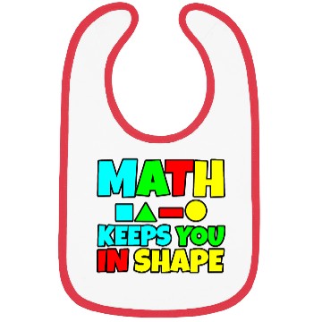 Discover Math Keeps You In Shape 2 Bibs