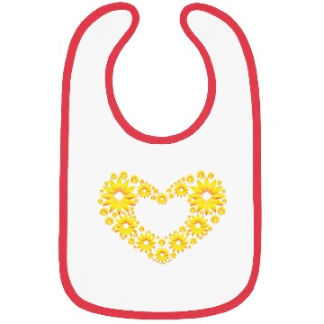 Discover Love sunflower Bibs