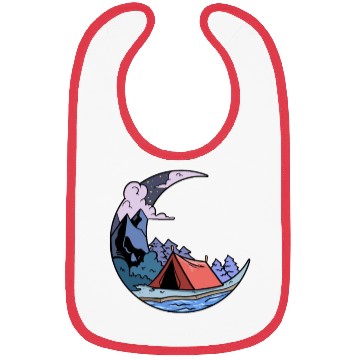 Discover Camper Campsite Moon Camp Camping Bibs