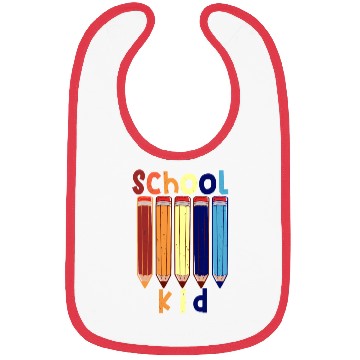 Discover Funny School kid school start Bibs