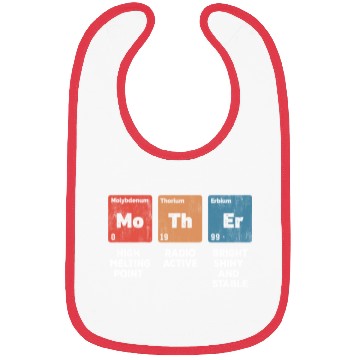 Discover Mother Chemical Symbol Chemistry Science Mothers Bibs