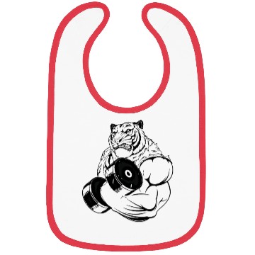 Discover Gym ripped tiger Bibs