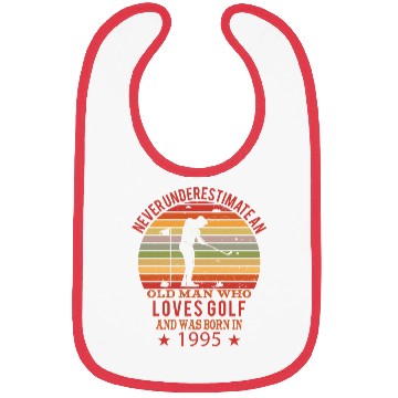 Discover Golfing Golfplayers Vintage 1995 Birthday Bibs
