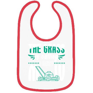 Discover Grass Is Calling I Must Mow Bibs