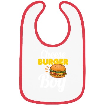 Discover Cheese Burger Boy Bibs