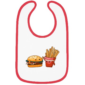 Discover Burger and Fries Bibs
