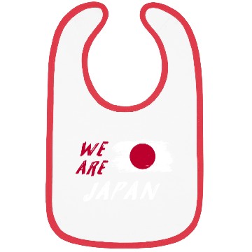 Discover We are Japan flags Design Bibs