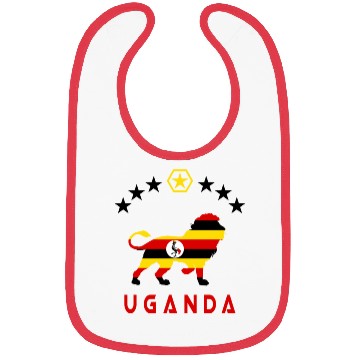 Discover Uganda Lion Design Bibs