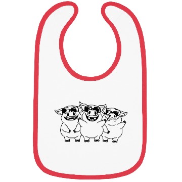 Discover Team Sunglasses Cool Pigs Bibs
