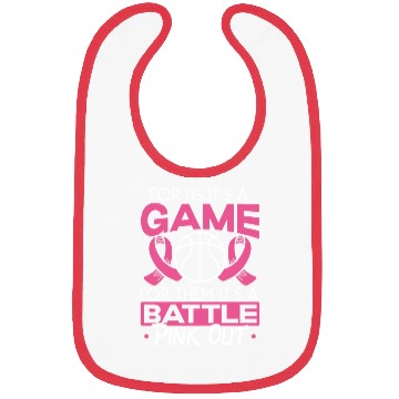 Discover For Us It's A Game For Them It's A Battle Pink Out Bibs