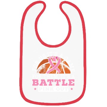 Discover For Us It's A Game For Them It's A Battle Pink Out Bibs