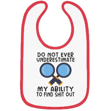 Discover True Crime Murder Spy Crime Interest Gift Idea Bibs