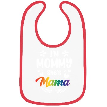 Discover I'm Mommy She's Mama Lesbian Mom Gay Pride LGBT Bibs
