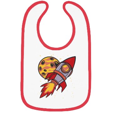 Discover Planet And Rocket Bibs
