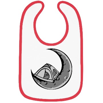 Discover moon camping tent universe Bibs