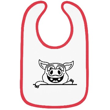 Discover Friendly Waving Stable Pig Bibs