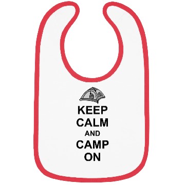 Discover Keep Calm Camp On Bibs
