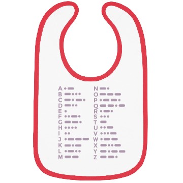 Discover Morse Code Alphabet Design Bibs