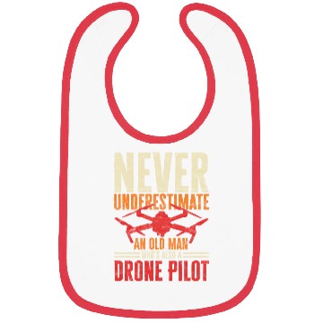 Discover Drone Pilot Never Underestimate An Old Man Quadro Bibs