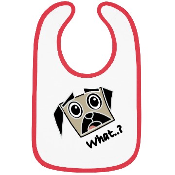 Discover Surprised pug Bibs