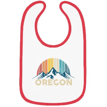 Discover Oregon Vintage Mountains Nature Hiking Gift Bibs
