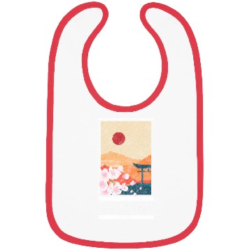 Discover Japan Asia Spring Pink Bibs