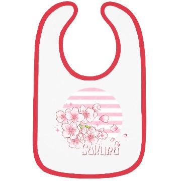 Discover Cherry Blossoms Nature Lover Flower Bibs