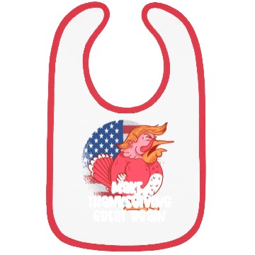 Discover Make Thanksgiving Great Again, Funny Trump US Bibs