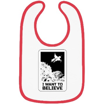 Discover Unicorn "I Want To Believe" UAP Outfit Alien Ufo Bibs