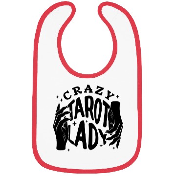 Discover Divination Crazy Tarot Lady Crystal Ball Tarot Bibs