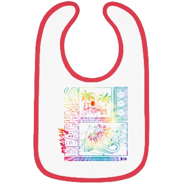 Discover Coastal Beach Christmas In July Bibs, Merry