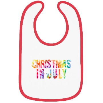 Discover Christmas In July Xmas Tree Lights Santa Beach Bibs