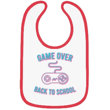 Discover Game Over Back To School Bibs