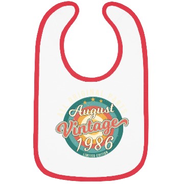 Discover Born In August 1986 Bibs