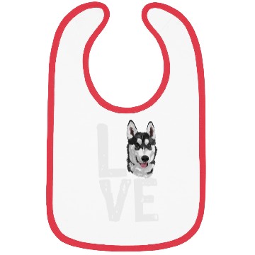 Discover LOVE HUSKY DOGS Bibs