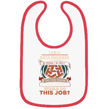 Discover Data Engineer Bibs - Sane Person Gift Item Bibs