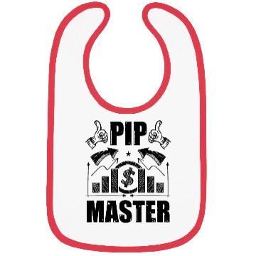 Discover Pip Master Funny Forex Trading Quote Bibs