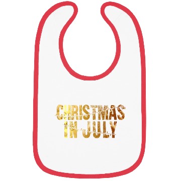 Discover Christmas In July Xmas Tree Lights Santa Beach Bibs