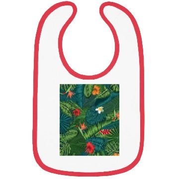 Discover Tropical Leaves Bibs