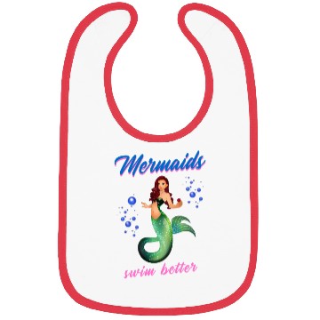 Discover Mermaid Swimming Mermaids Swim Better Bibs