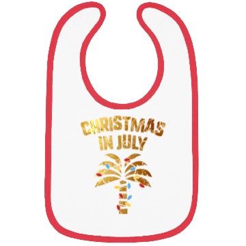 Discover Christmas In July Beach Palm Xmas Tree Summer Bibs