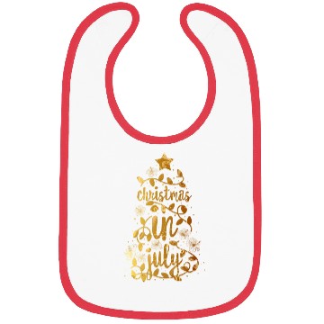 Discover Christmas In July Colorful Xmas Tree Lights Bibs