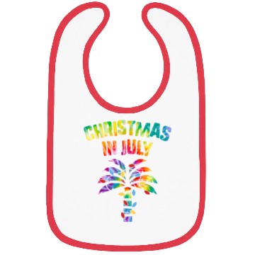 Discover Christmas In July Beach Palm Xmas Tree Summer Bibs