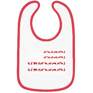 Discover German Shepherd US FLAG Bibs